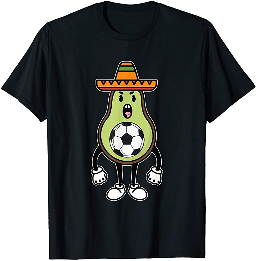 Avocado Soccer Cinco De Mayo Funny Avogato Mexican Fiesta T-Shirt