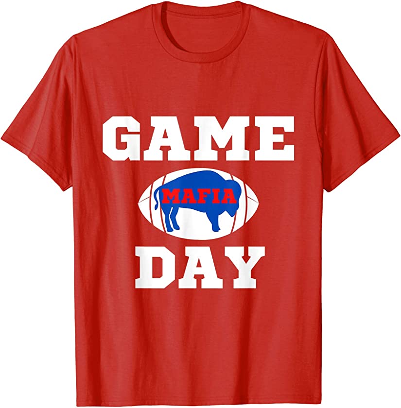 Buffalo Football NY Vintage Sports Team Mafia Game Day Blue T-Shirt