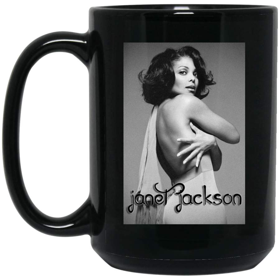 Janet jackson BM15OZ 15 oz. Black Mug