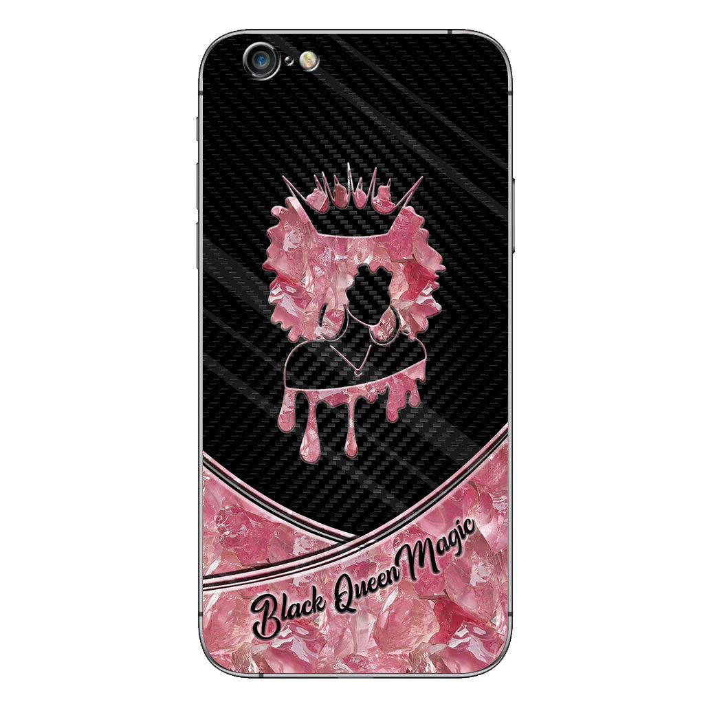 Black Magic Inspired – African American Personalized Stone Print Pattern Phone Case