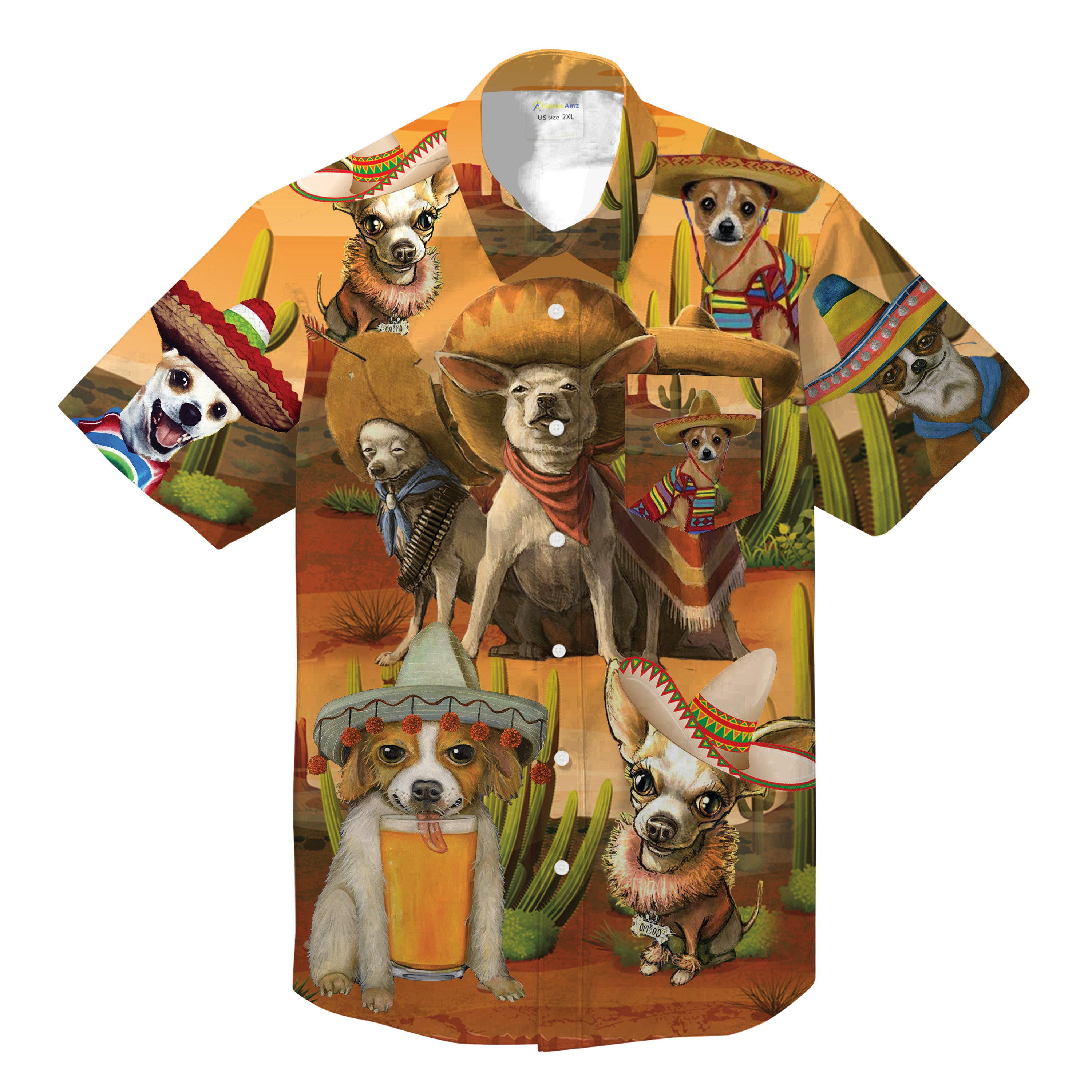 Chihuahua Dog Hawaii Shirt Chipteeamz Ha51320