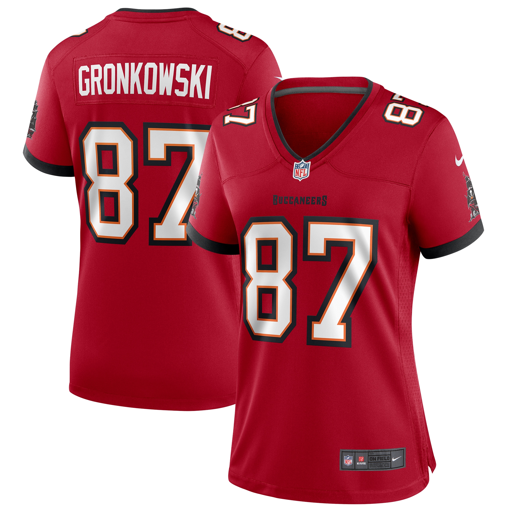 Women’s Tampa Bay Buccaneers Rob Gronkowski Red Game Jersey