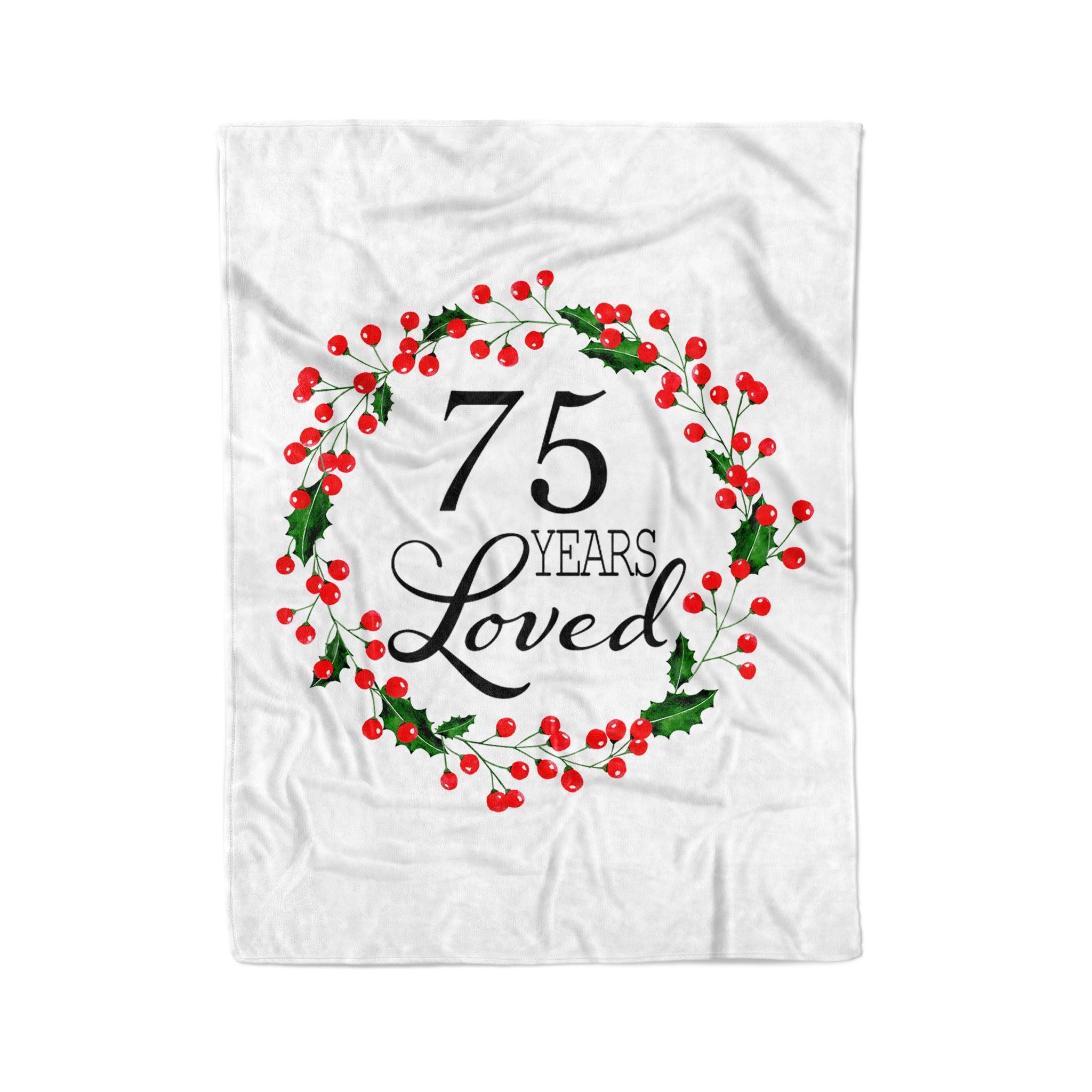 75Th Birthday Gift Ideas, Birthday Gift For Grandma, Happy 75Th Birthday, 75Th Birthday Party Fleece Blanket