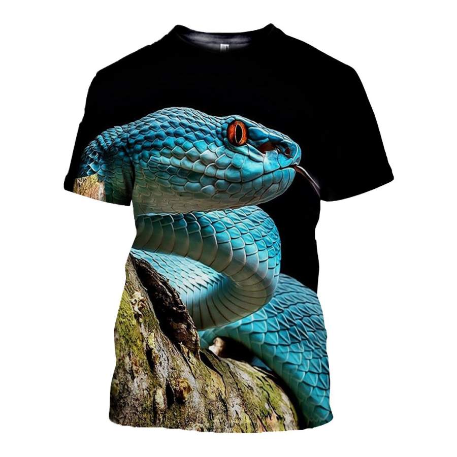 3D All Over Printed Snake T Shirt Hoodie 1512