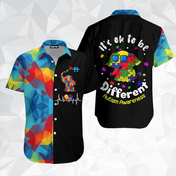 Autism Awareness It’S Ok To Be Different Aloha Hawaiian Shirts For Men & For Women