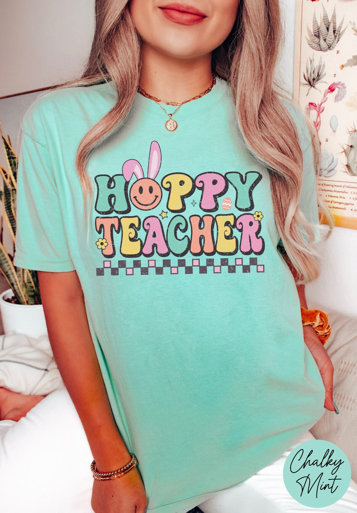 Teacher Shirts for Easter Day, Teacher Appreciation, Teacher Easter bunny tee, Teacher Gifts, Teaching Squad Shirt, Retro Teacher Shirt