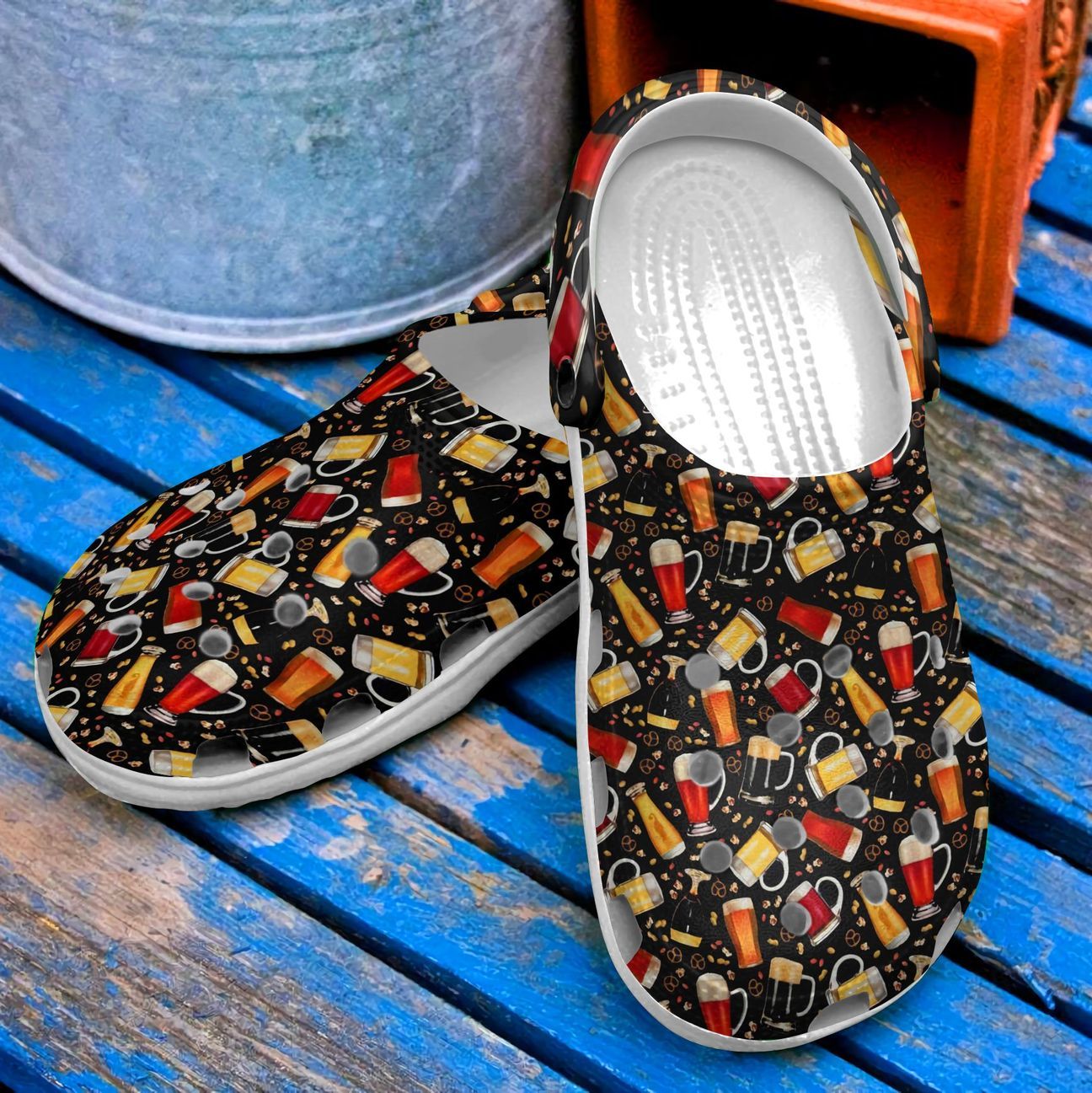 Beer Personalized Clog, Custom Name, Text, Color, Number Fashion Style For Women, Men, Kid, Print 3D Beer Lover