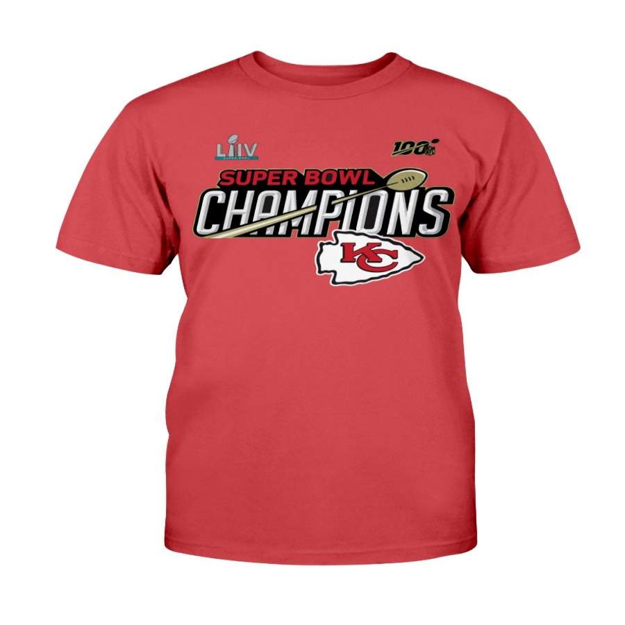 Kansas City Chiefs Super Bowl LIV Champions Trophy T-Shirt