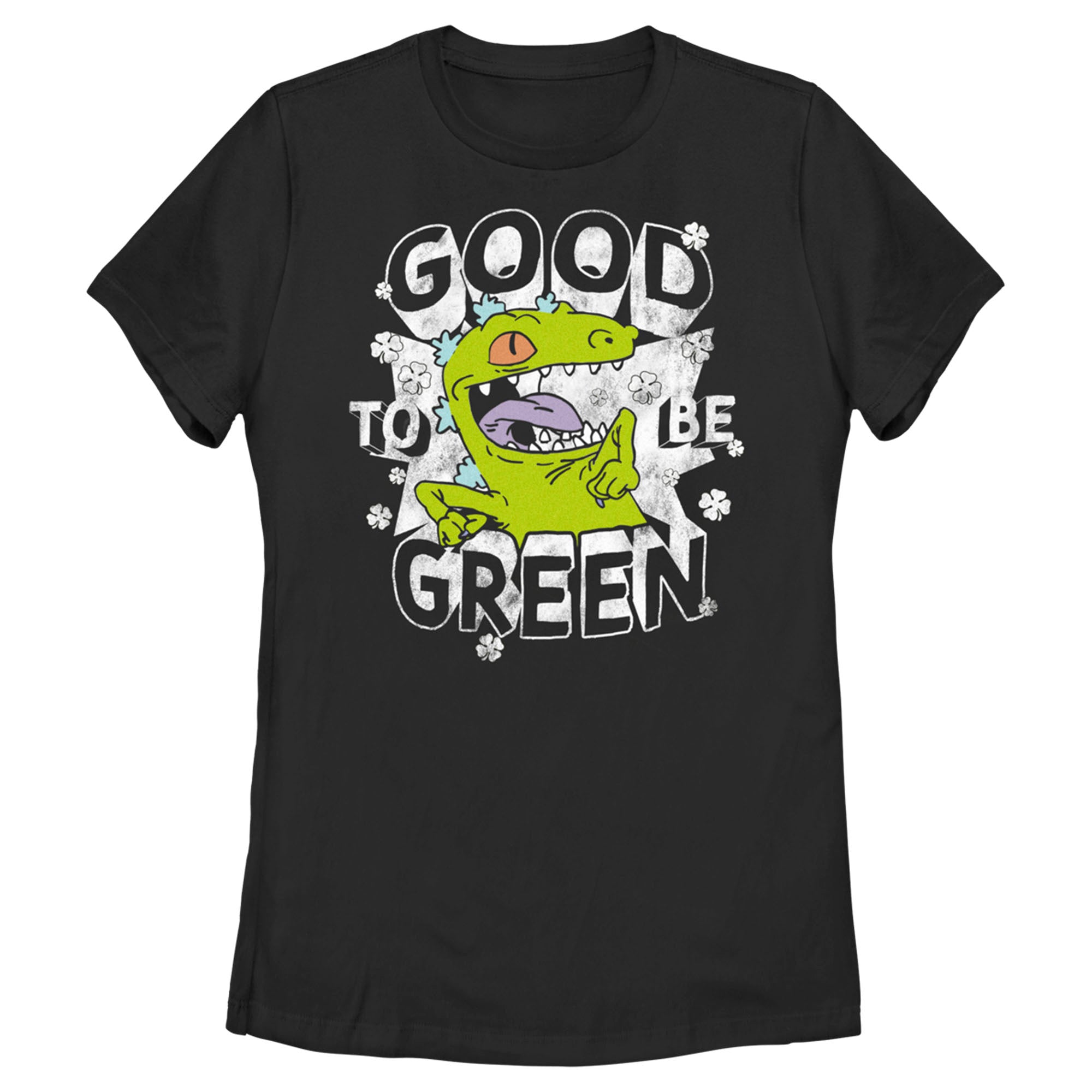 Women’S Rugrats St. Patrick’S Day Reptar Good To Be Green T-Shirt