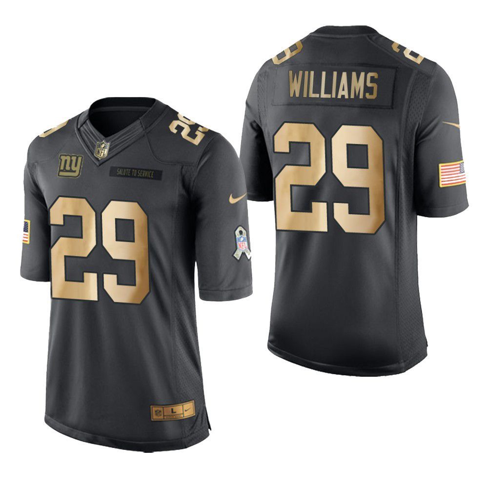 New York Giants Teddy Williams Salute To Service Anthracite Mens Jersey