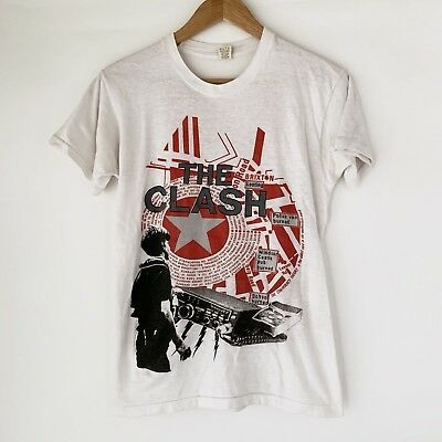 1984 The Clash Out Of Control Vintage Tour Band Rock Shirt 80s 1980s Ramones 5070