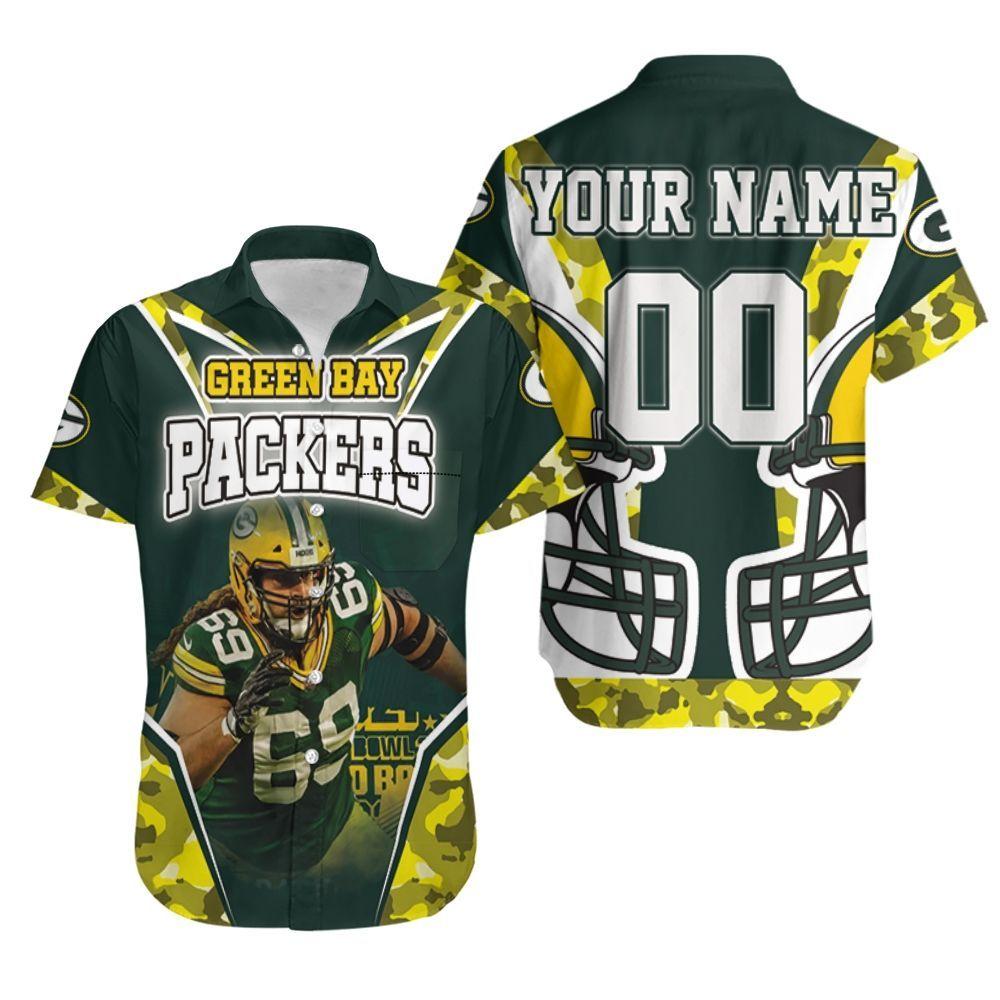 Beach Shirt David Bakhtiari 69 Green Bay Packers Nfc North Champions Super Bowl 2021 Personalized Hawaiian Shirt