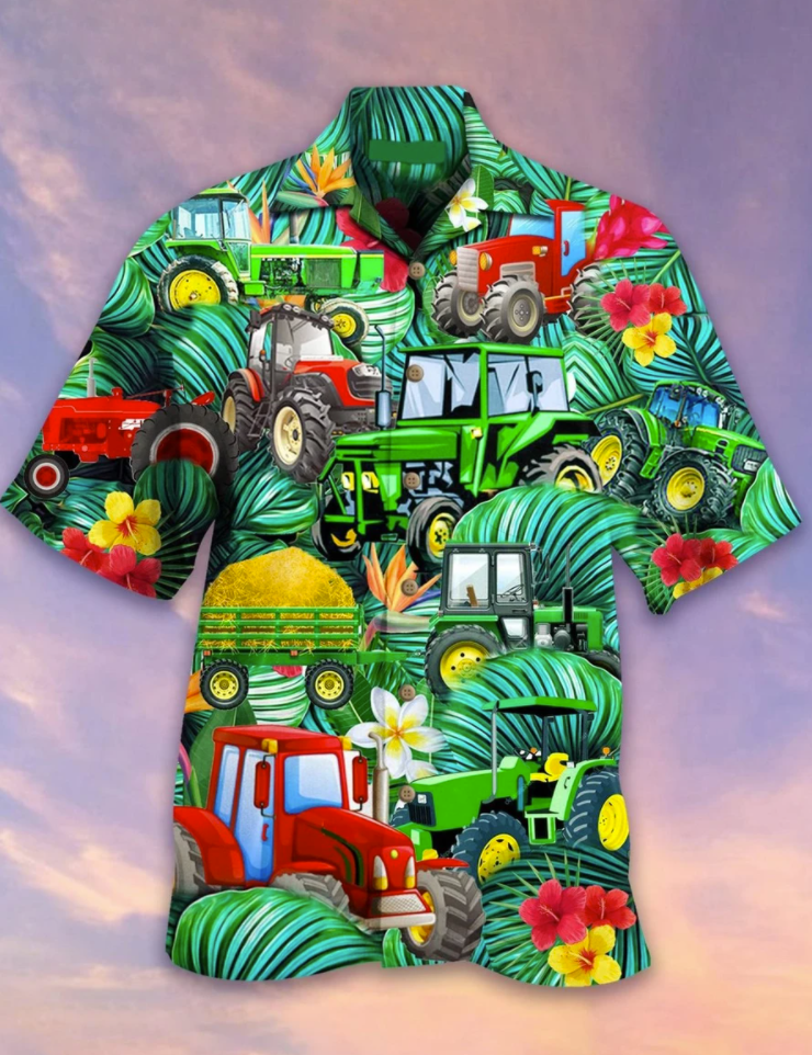 Tractor Tropical Hawaiian Shirt – For Men And Women