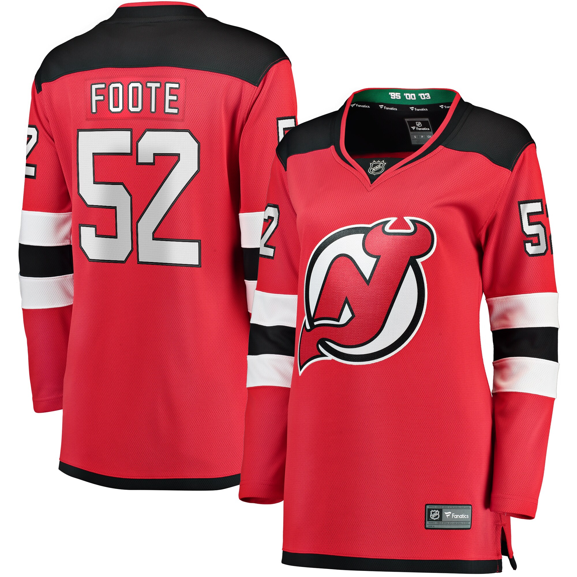 Women's New Jersey Devils Cal Foote Red Home Breakaway Player Jersey