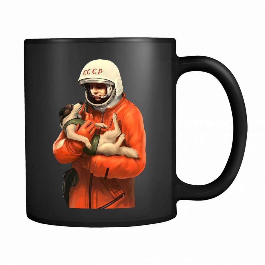 Jurij Gagarin And Dog 11oz Mug