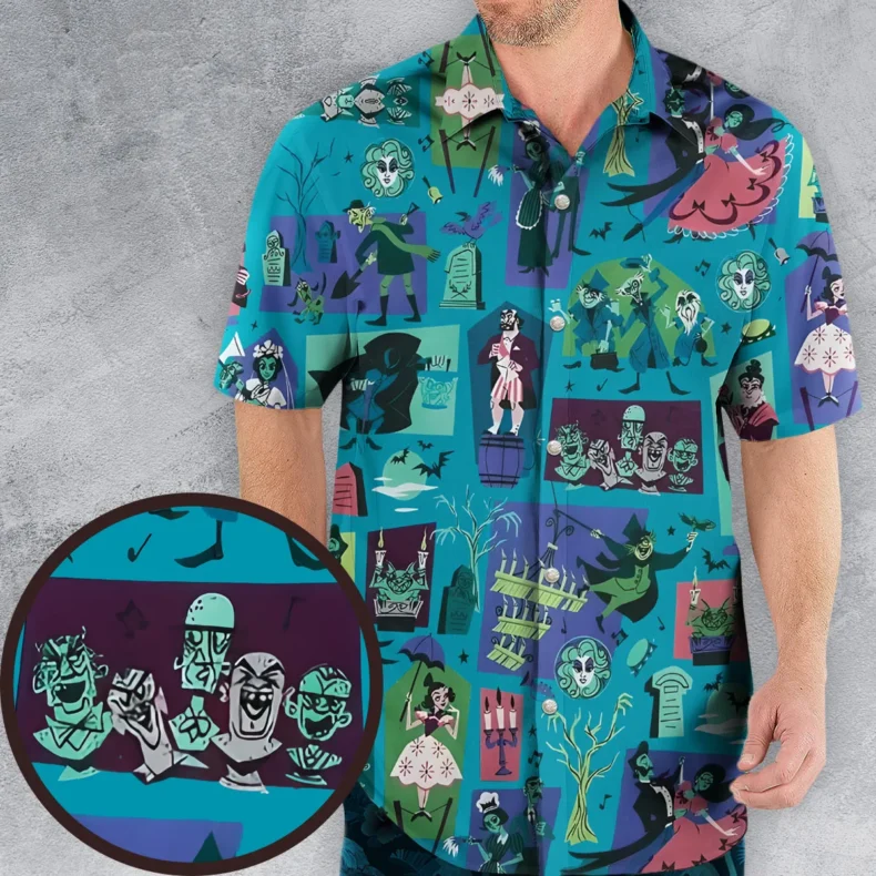 Haunted Chic Haunted Mansion Hawaiian Shirt