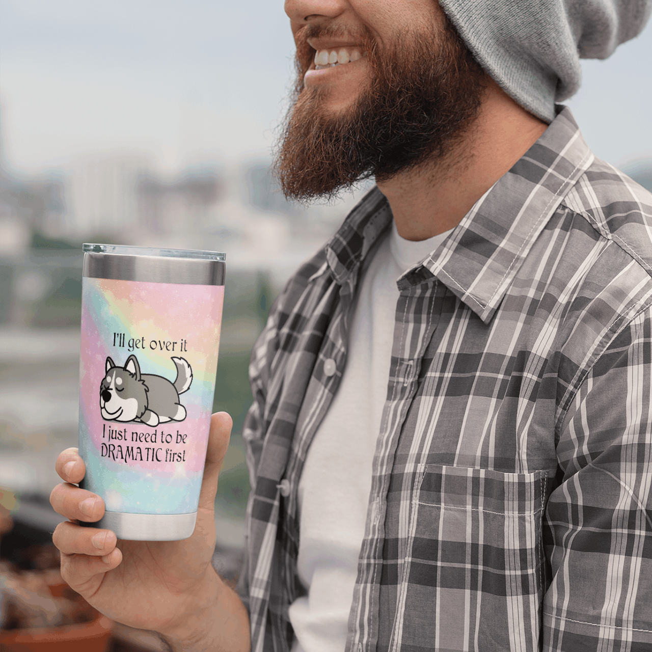 Husky Tumbler | Summer Stainless Steel Tumbler Cups Drinkware 20Oz – Mostsuit – Dramatic First