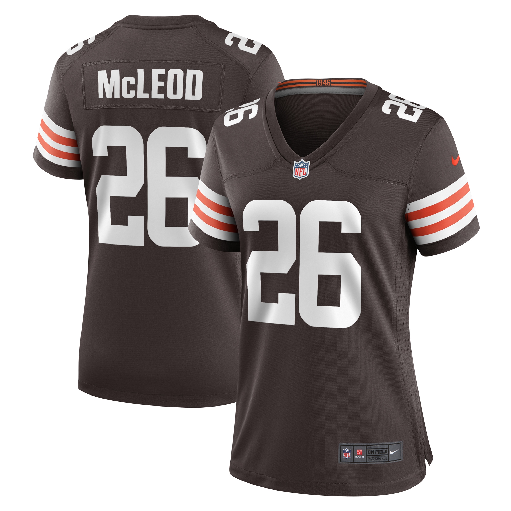 Rodney McLeod Cleveland Browns Women's Team Game Jersey – Brown