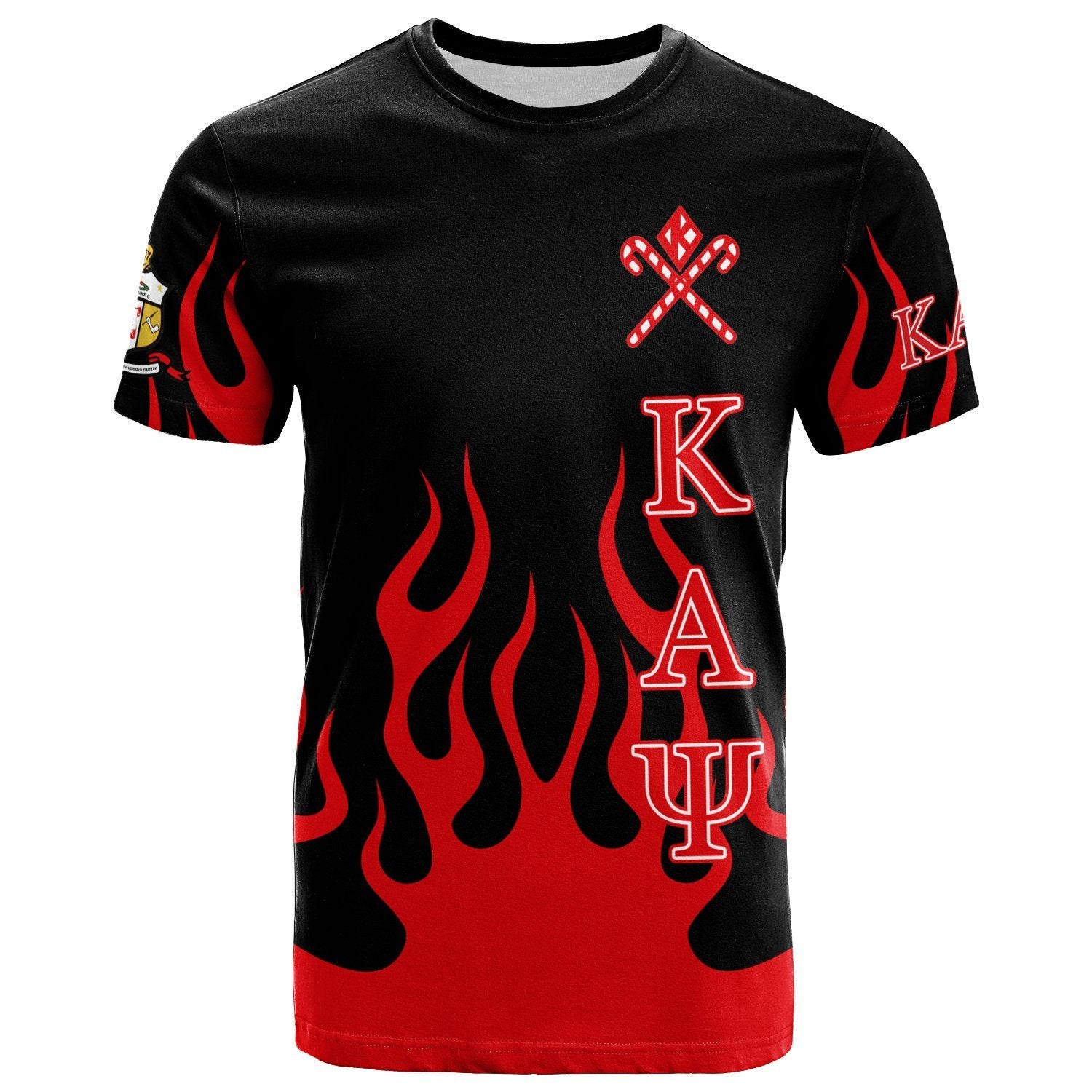 Kappa Alpha Psi T-Shirt – Candy Cane Flame – Lt12