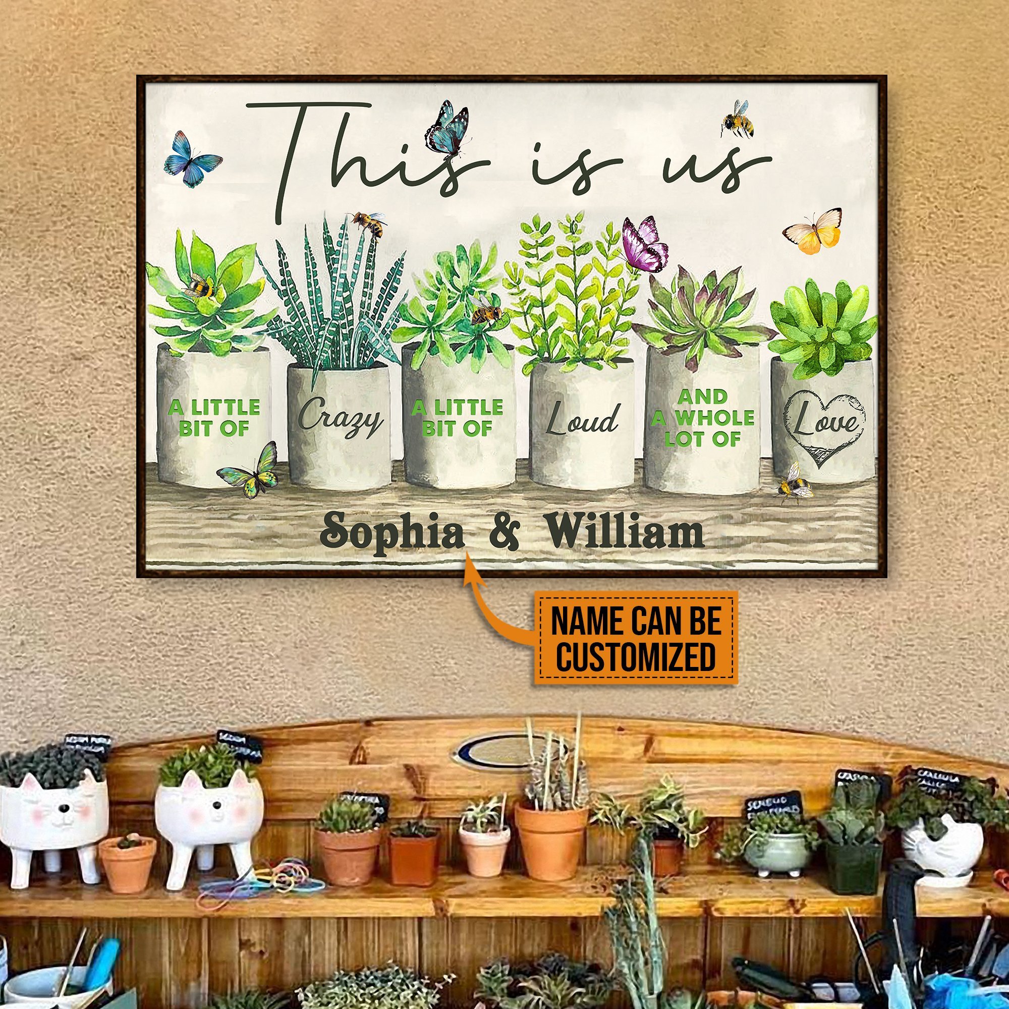 Personalized Succulent This Is Us Couple Customized Poster