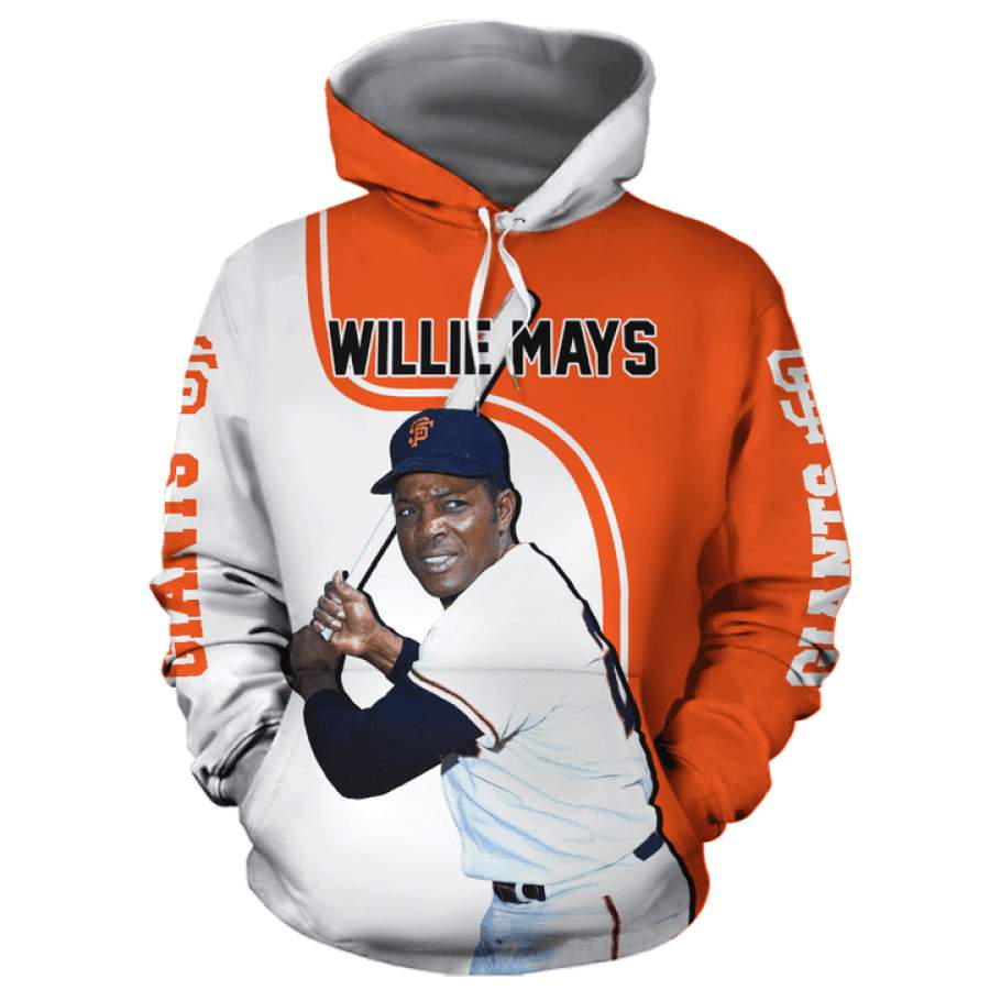 Willie Mays Full Over Print 0456 Hoodie All Over Printed