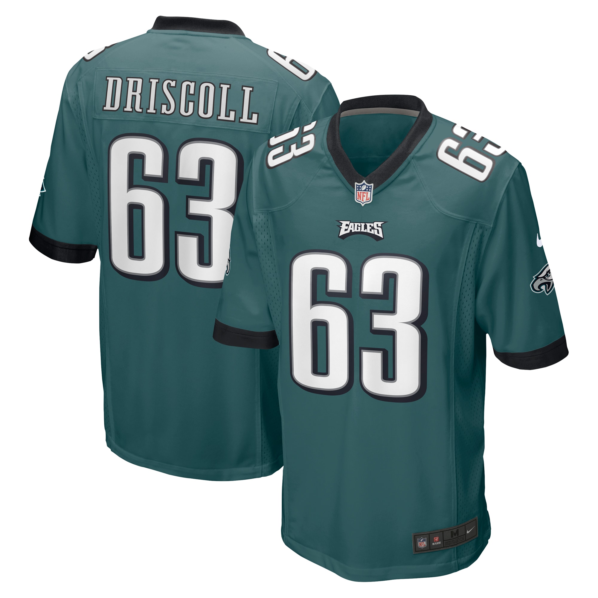 Jack Driscoll Philadelphia Eagles Game Jersey – Midnight Green