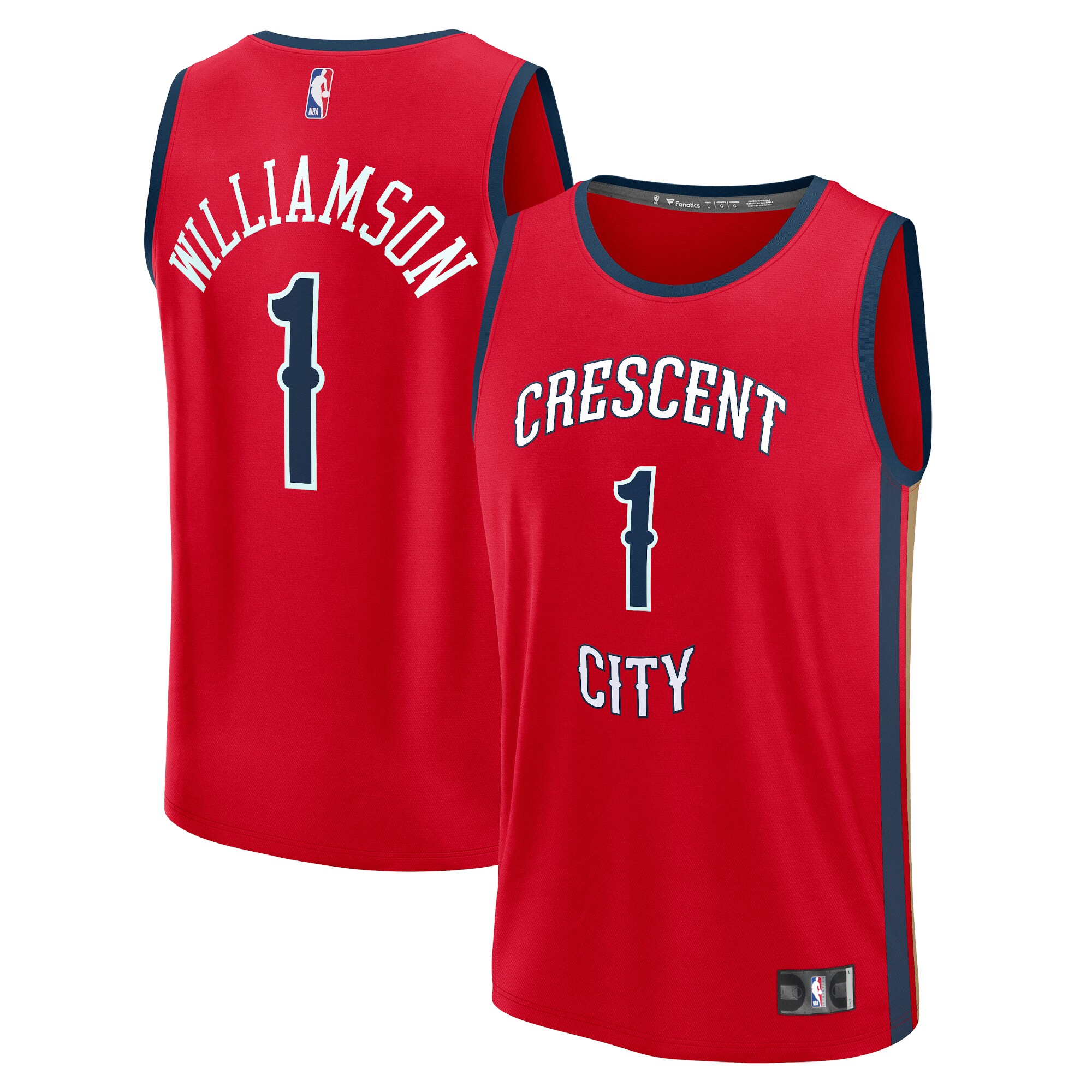 Zion Williamson New Orleans Pelicans Youth Fast Break Player Jersey – Statement Edition – Red