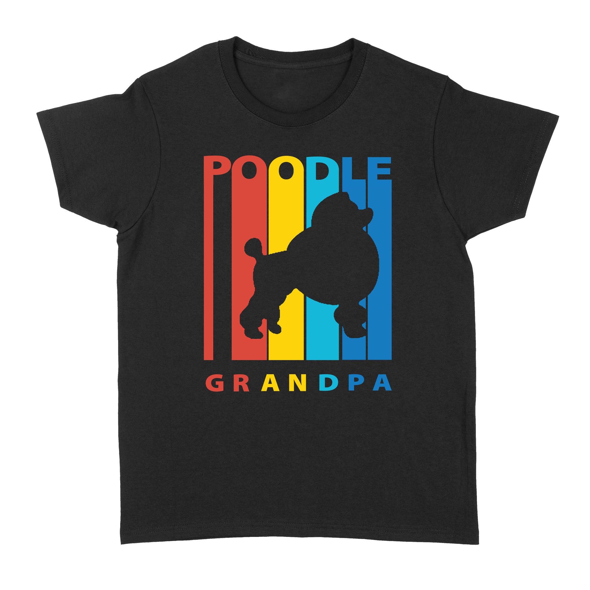 Vintage Retro Poodle Grandpa Dog Gift Men Dog Lovers T shirt – Standard Women’s T-shirt