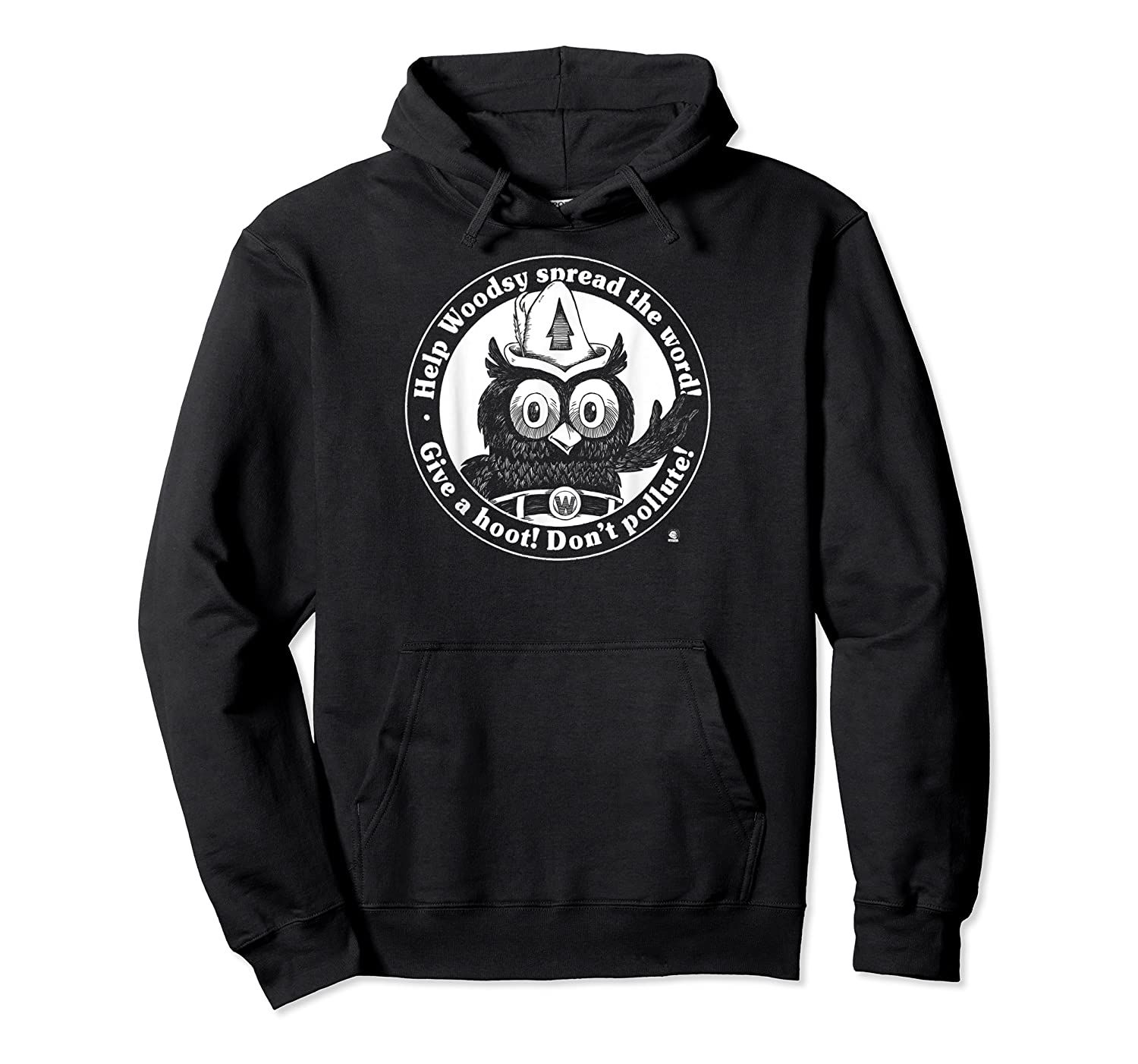 Woodsy Owl Give a Hoot Don’t Pollute Vintage Retro Pullover Hoodie, T-Shirt, Sweatshirt