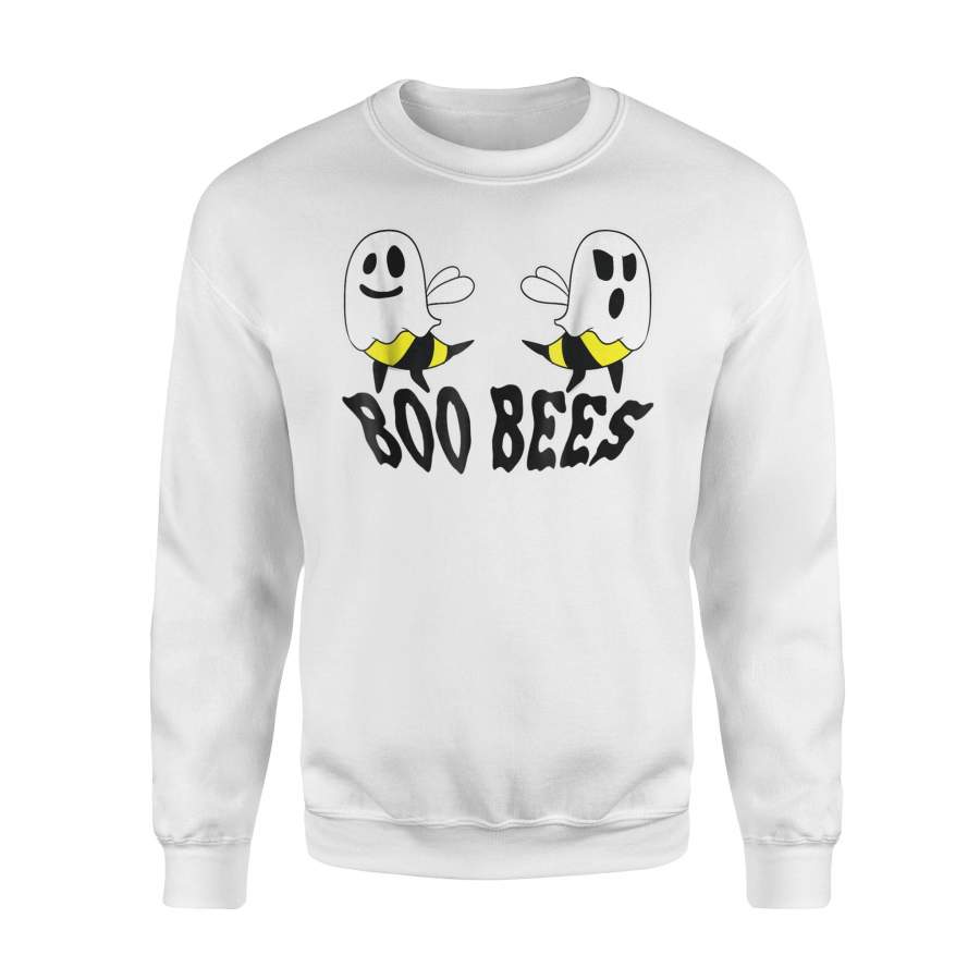 Boo Bees Halloween Ghost Bee Here For The Boo Halloween Sweatshirt
