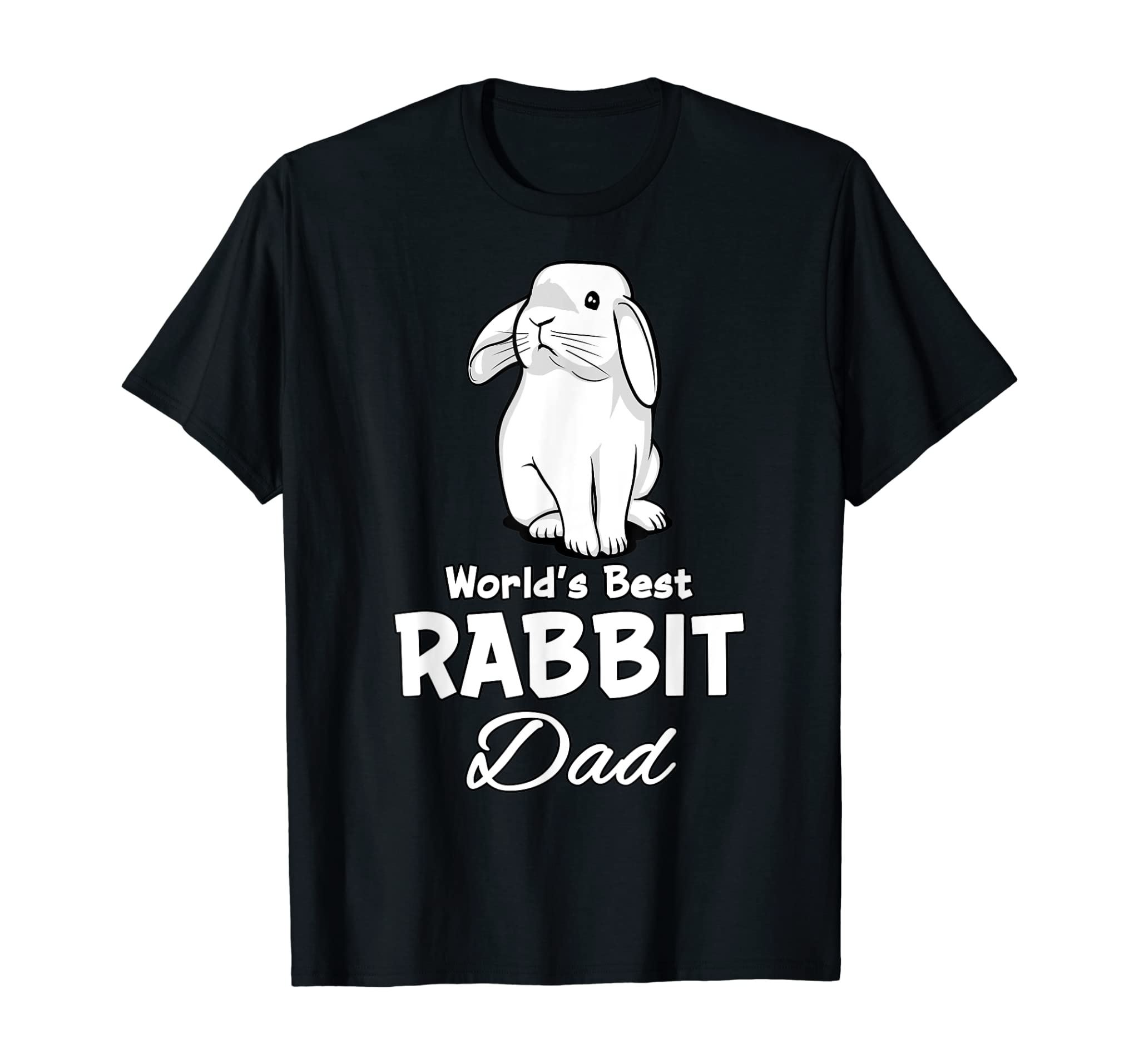 Rabbit Dad Cute Bunny Gift For Father Men T-Shirt