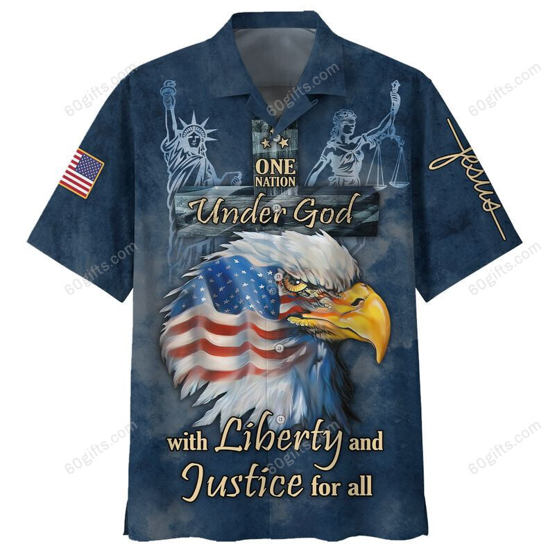 3D Jesus Hawaiian Shirt, Hoodie, Zip Hoodie, Hoodie Dress, Sweatshirt Eagle And American Flag Christian All Over Print