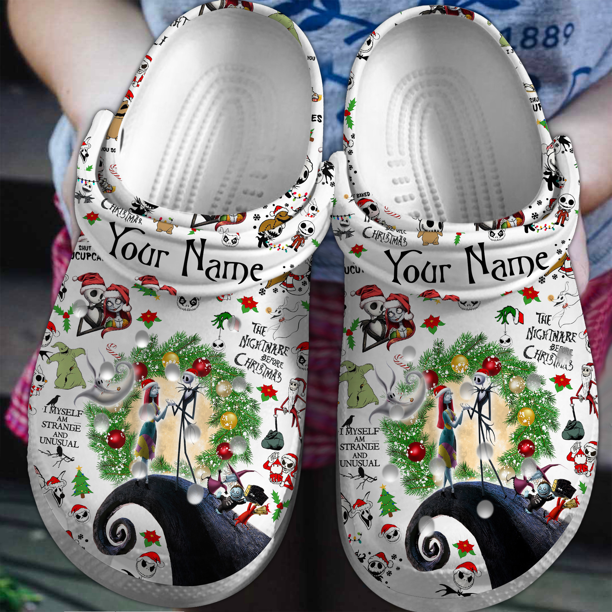 The Nightmare Before Christmas And Cartoon Crocs Crocband Clogs Shoes Comfortable For Men Women and Kids