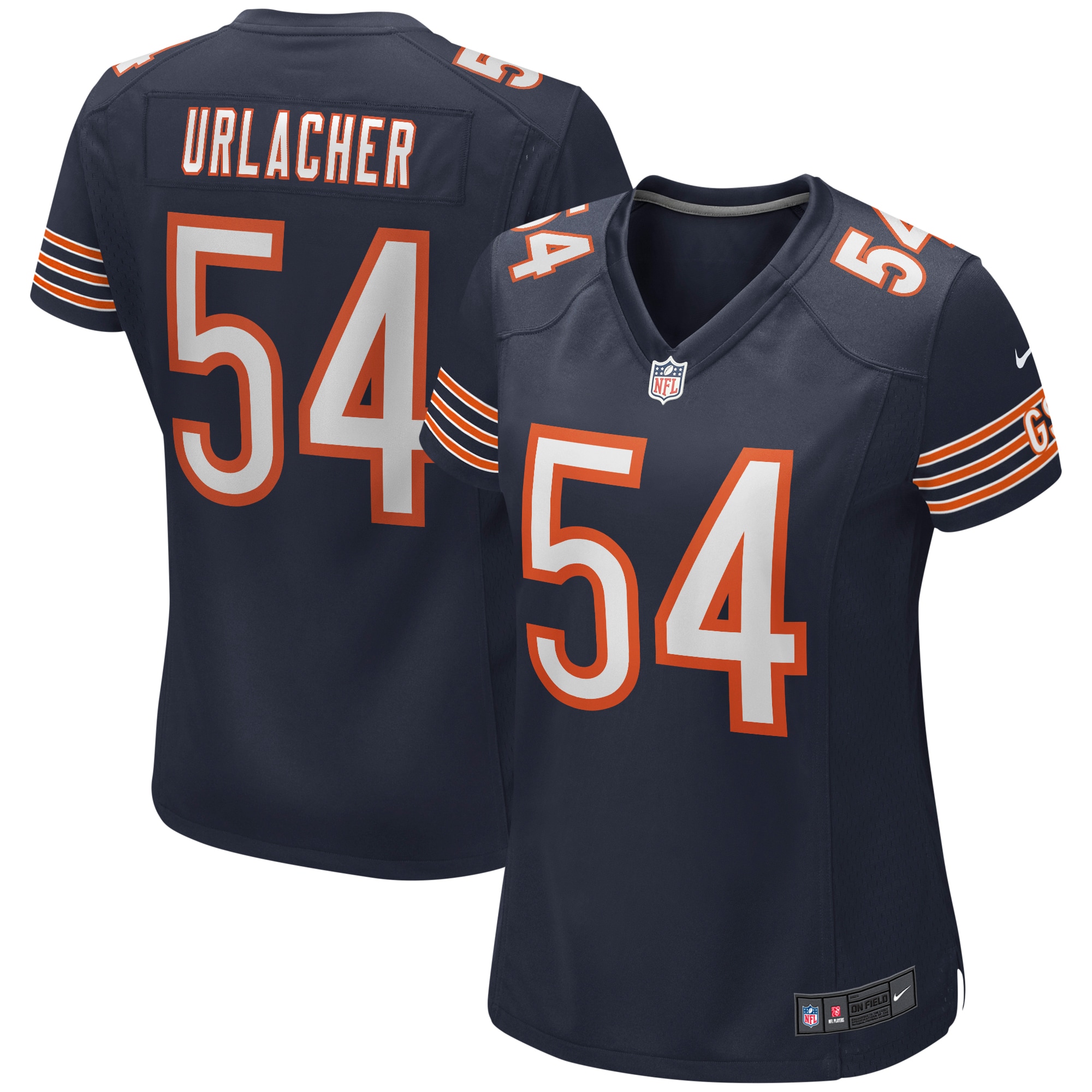 Brian Urlacher Chicago Bears Women's Game Retired Player Jersey – Navy