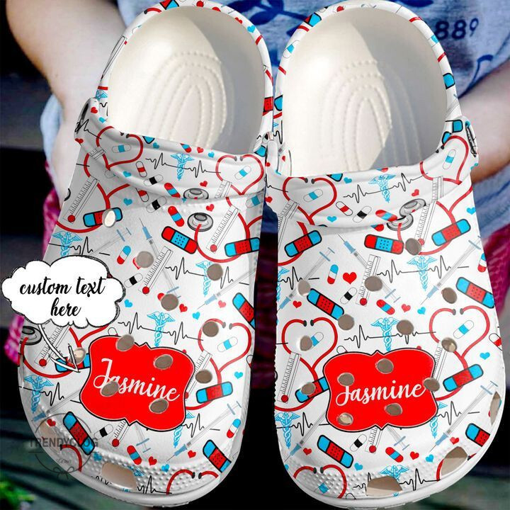 Nurse Crocs Nurse Personalized Stethoscope Crocs Clog Shoes ...