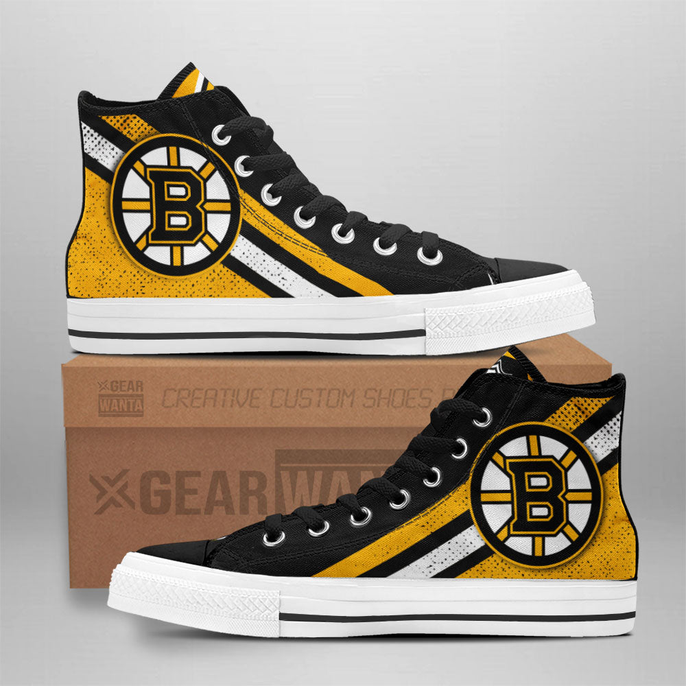 Boston Bruins High Top Shoes Custom Sneakers