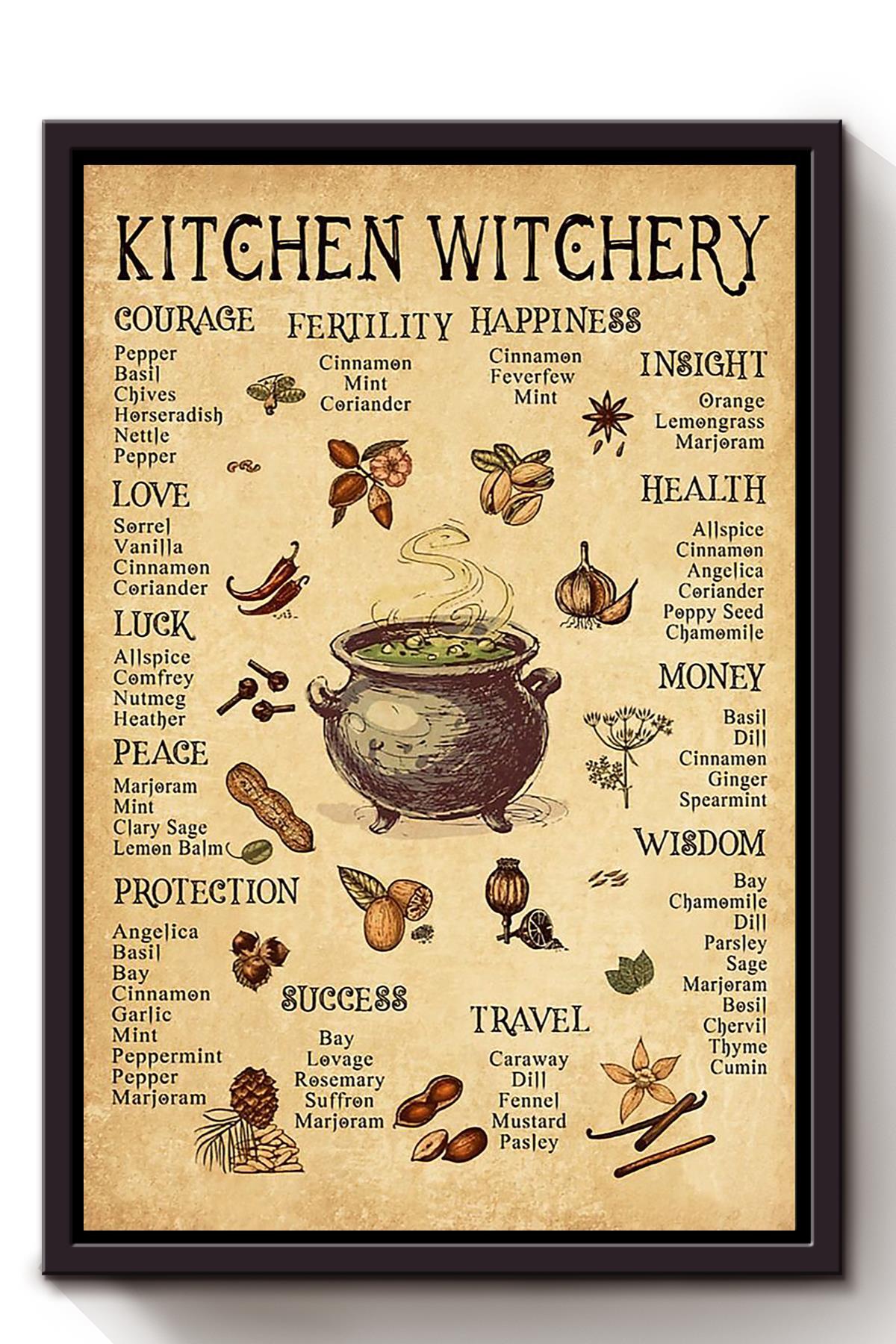 Kitchen Witchery Halloween Canvas And Poster, Canvas Prints, My Poster Wall, Canvas Wall Art, Wall Decor Visual Art, Halloween Gift, Happy Halloween