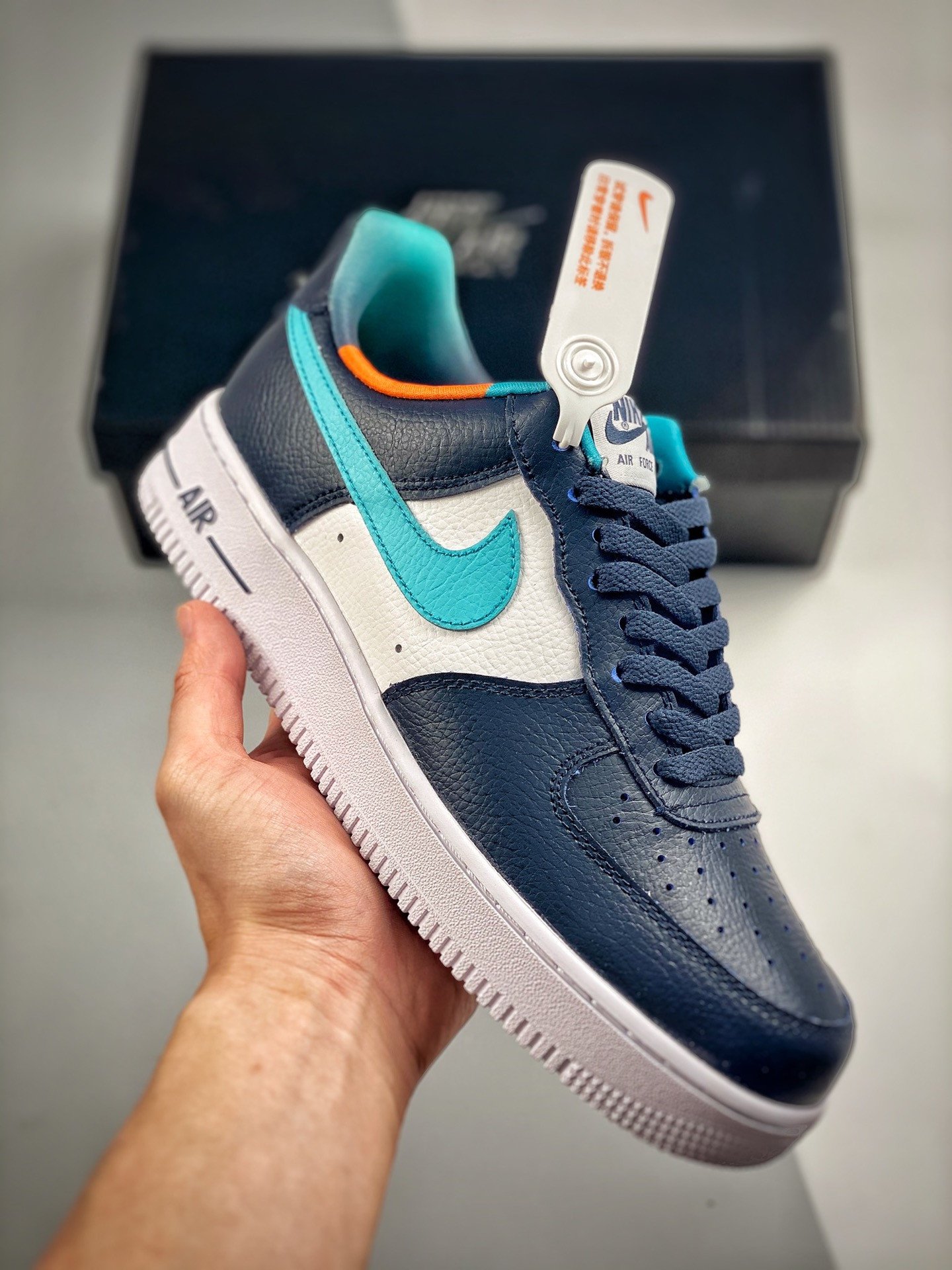 Nike Air Force 1 Low EMB Thunder BlueWashed Teal DM0109-400 5340326