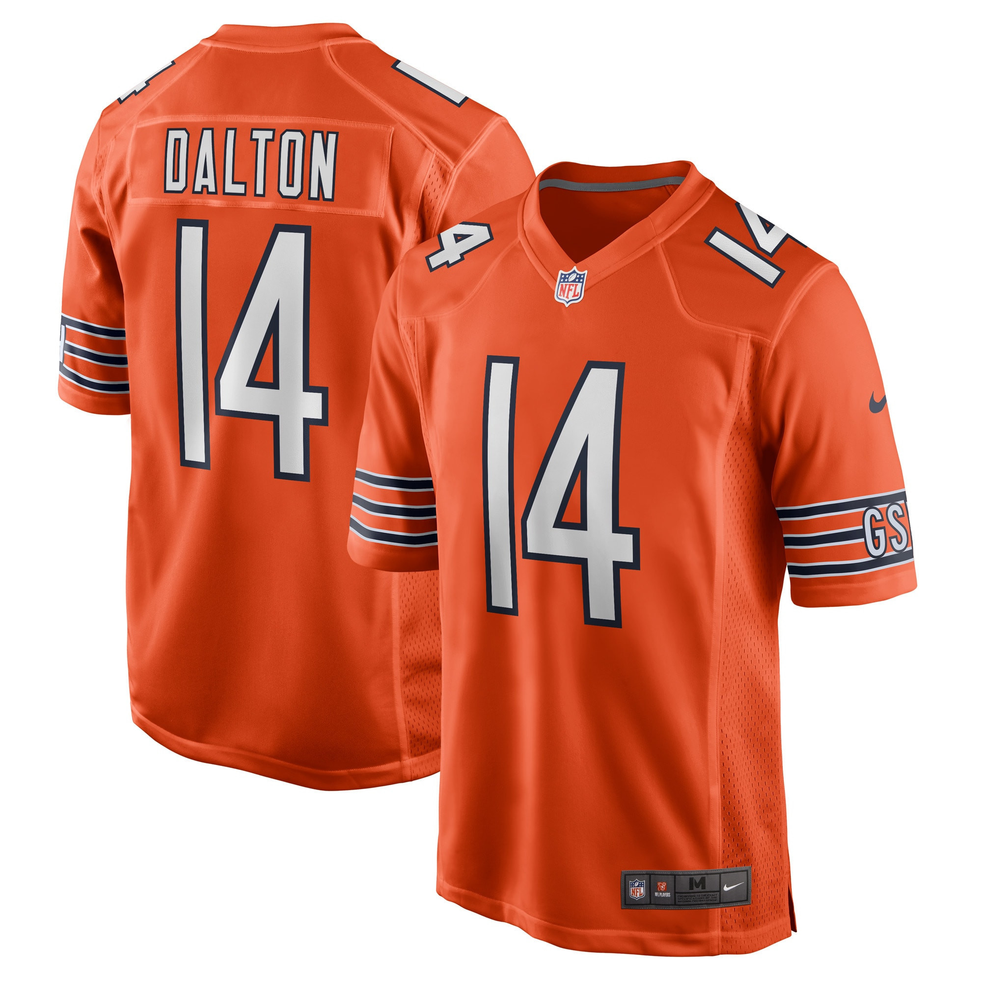 Andy Dalton Chicago Bears Alternate Game Player Jersey Orange NFL