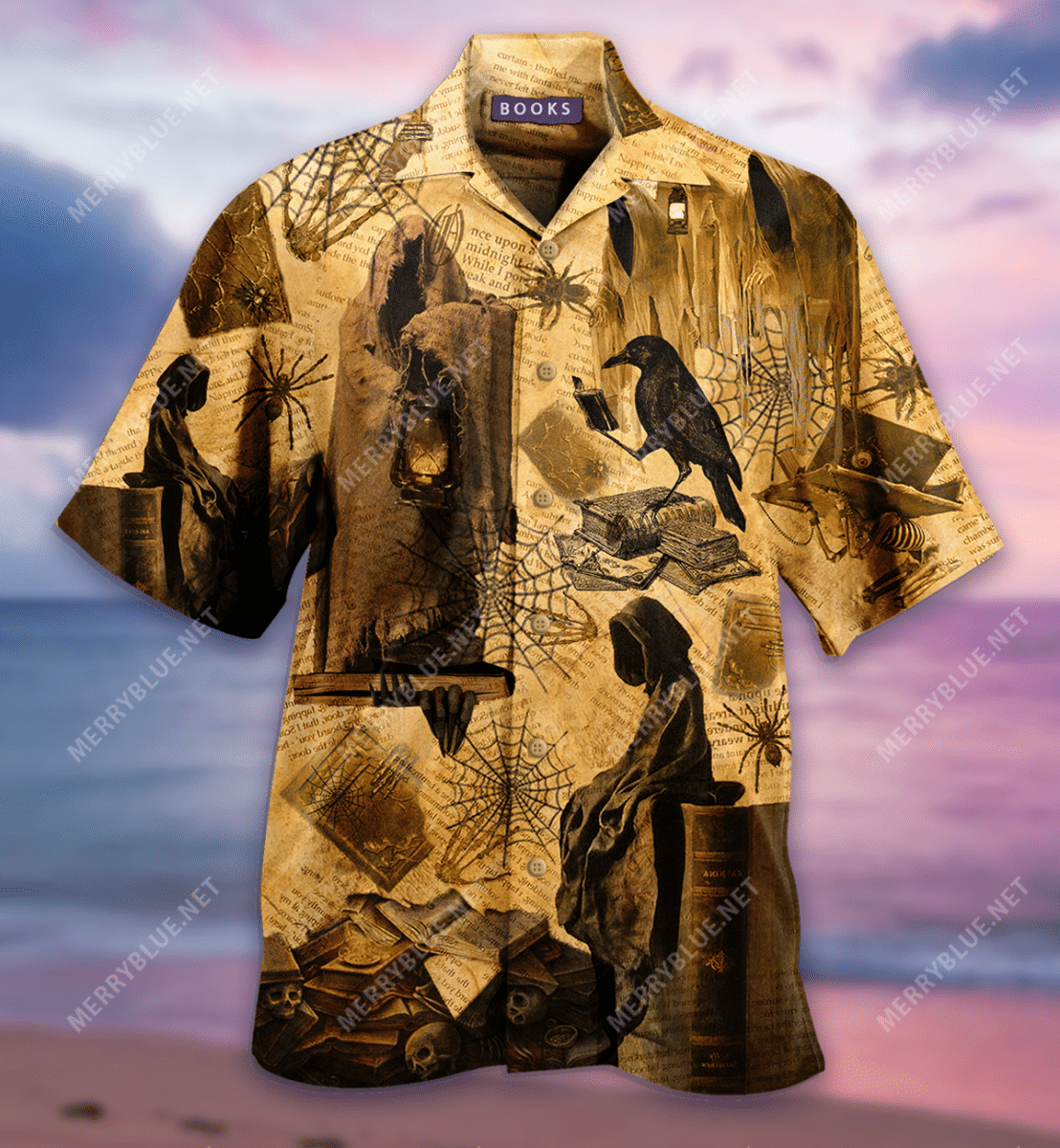 Cover Your Body With Amazing Book Is A Uniquelly Portable Halloween Unisex Hawaii Shirt Ha40786