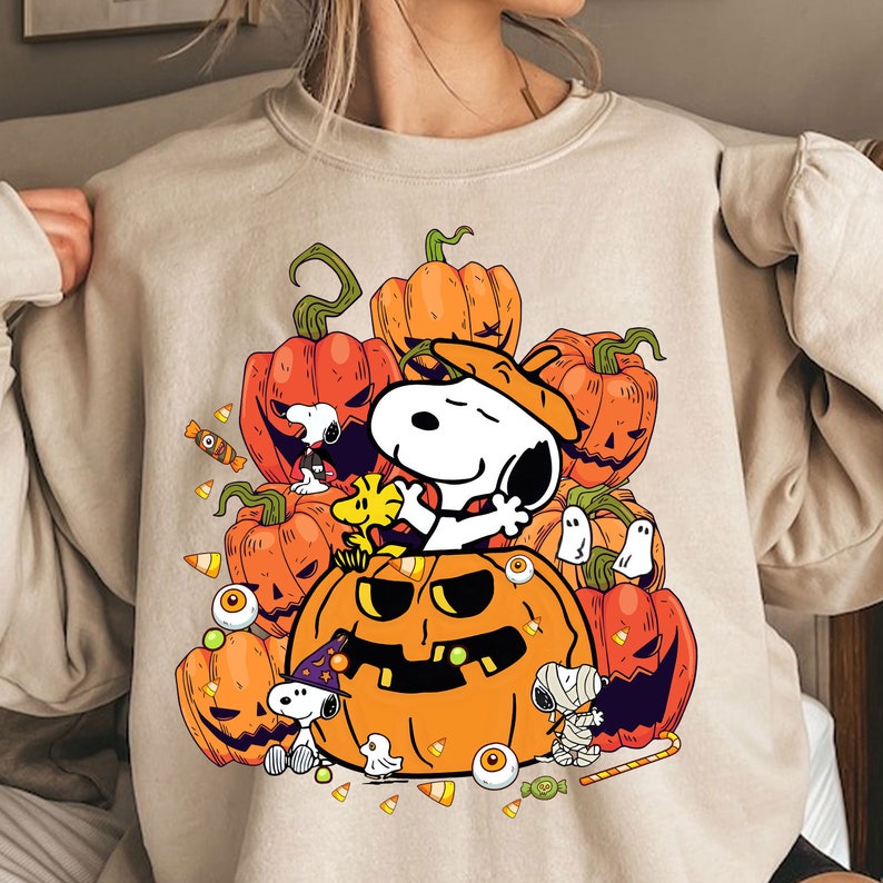 Dog Autumn Pumpkins Halloween Sweatshirt 2D Crewneck Sweatshirt All Over Print Sweatshirt For Women Sweatshirt For Men Sws4220