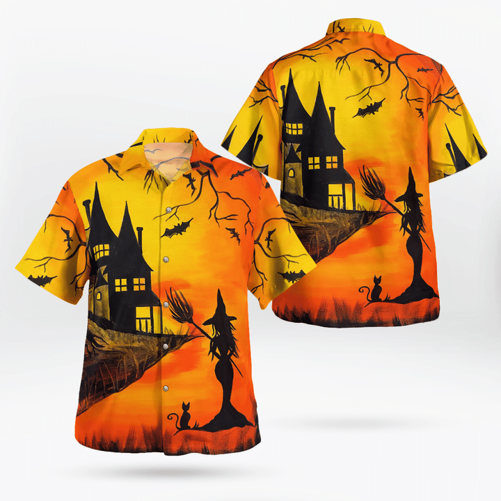 Welcome To Haunted Witch’S House Twilight Halloween Hawaiian Shirt | For Men & Women | Adult | Hw8869