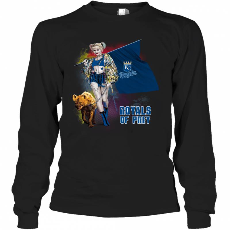 Harley Quinn flag Kansas City Royals Of Prey Long Sleeve T-Shirt