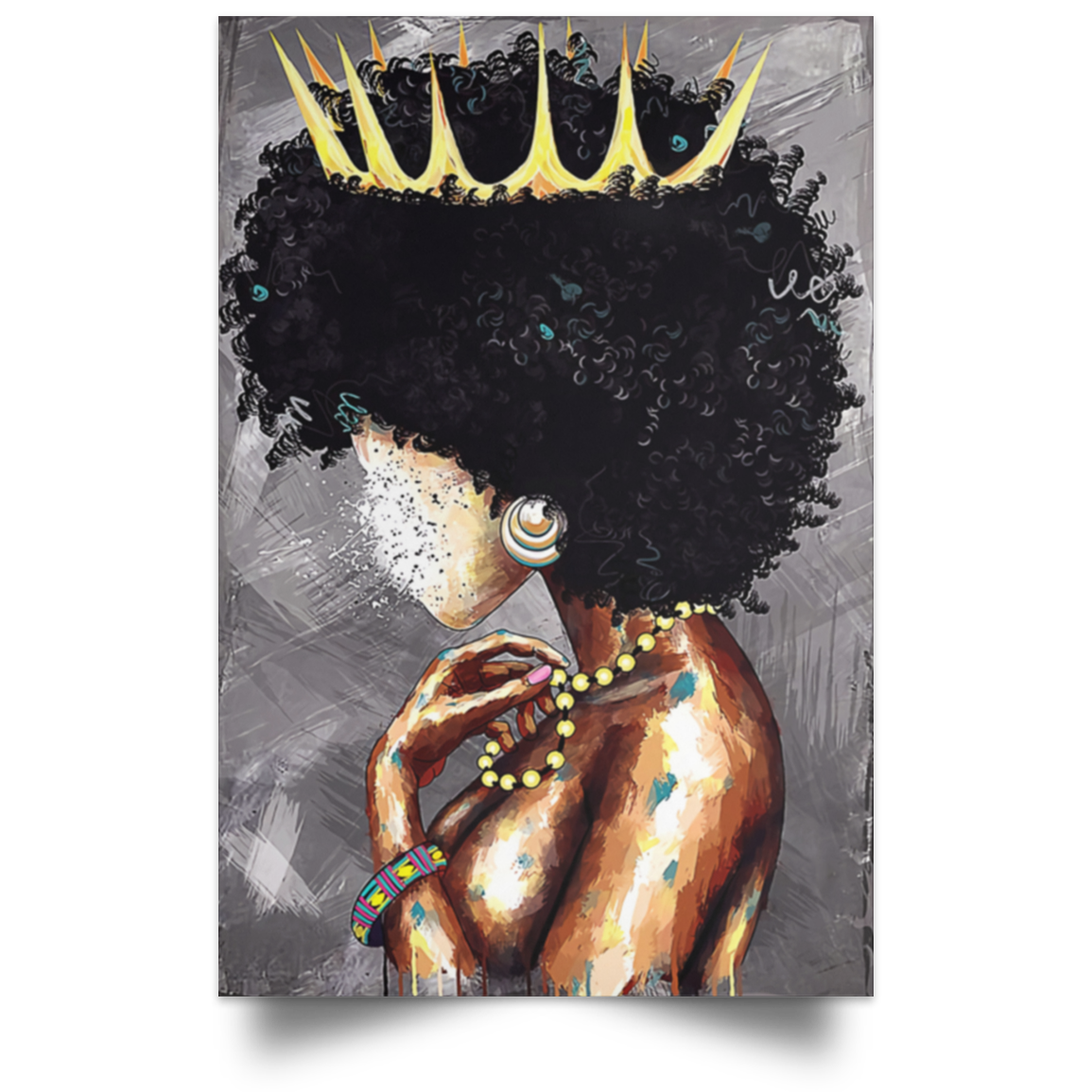 Black Queen Poster – Africa America Black Girl Poster, Black Woman Poster