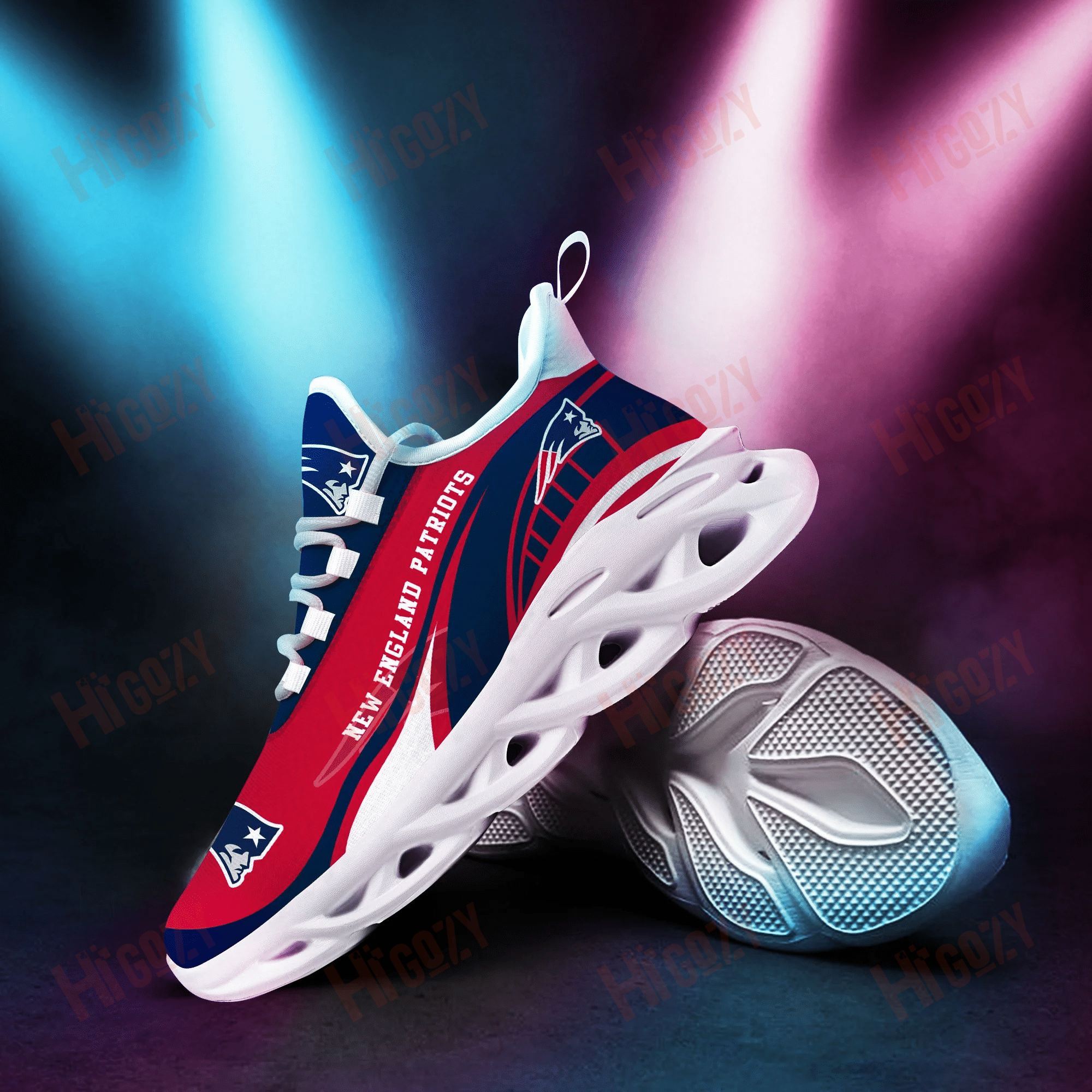 New England Patriots 3D Clunky Sneaker New Trending 2021 Summer N1642