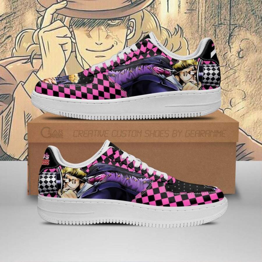 Robert E. O. Speedwagon Air Sneakers JoJo Anime Shoes Fan Gift Idea PT06