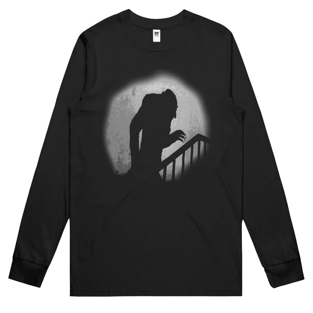 Nosferatu Silhouette Long Sleeve T Shirts