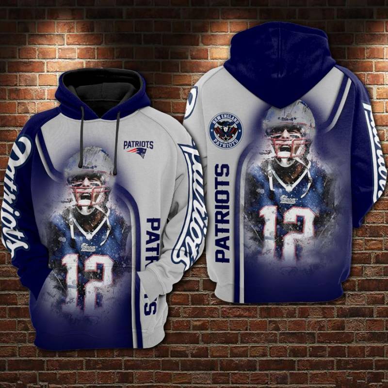 Tom Brady #12 New England Patriots 3D All Over Print