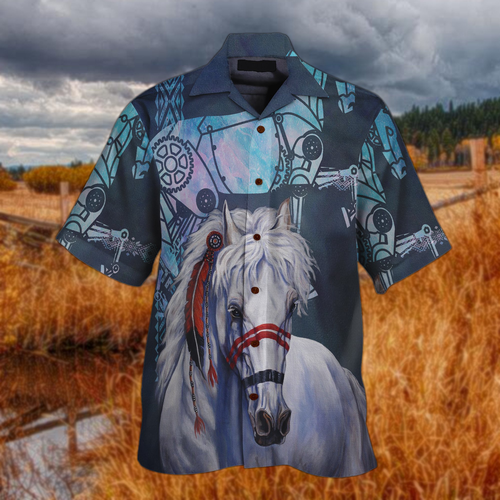 Horse Native All Over Printed Hawaii Shirt And Short Ha14922