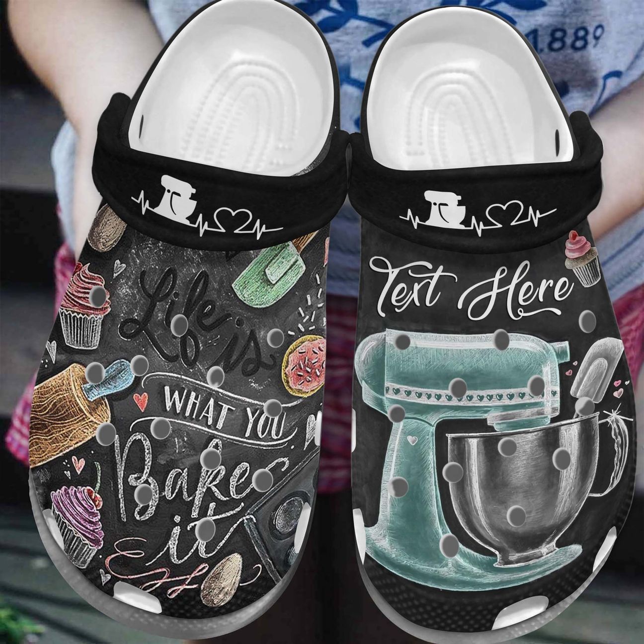 Baking Lovers Personalized Personalize Clog, Custom Name, Text, Fashion Style For Women, Men, Kid, Print 3D